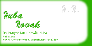 huba novak business card